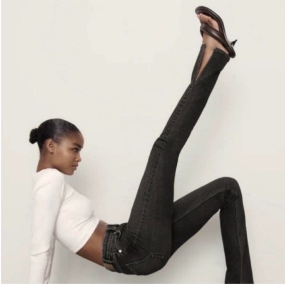 NWT Zara Split Skinny High Rise